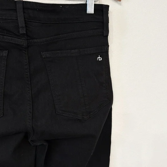 RAG & BONE Black Jeans Nina High-Rise Ankle Cigarette NWOT Size 29 Short - Picture 6 of 9